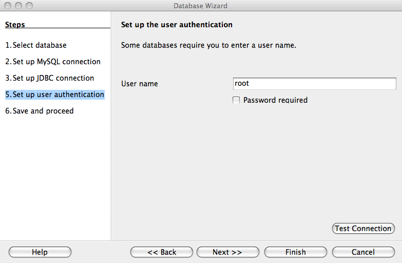 Setting up user
 authentication